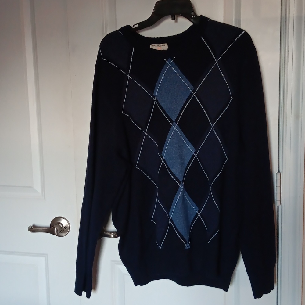 Dockers men's Blue Crafted Sweater, Sz. XL/XG
